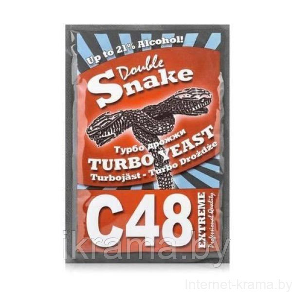 Турбо дрожжи Double Snake Yeast C 48 Turbo 130г - фото 1 - id-p161675808