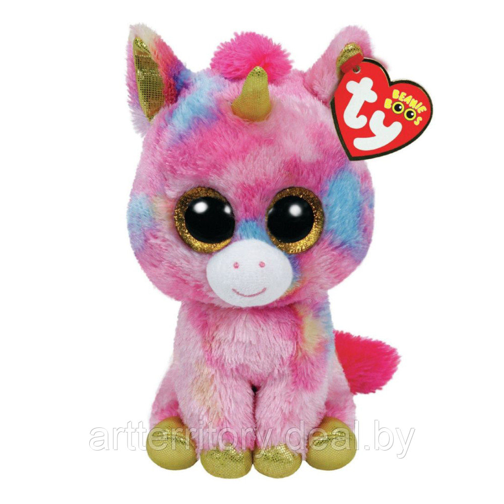 Игрушка мягконабивная Единорог FANTASIA серии "Beanie Boo's" TY, 15 см - фото 1 - id-p161676430