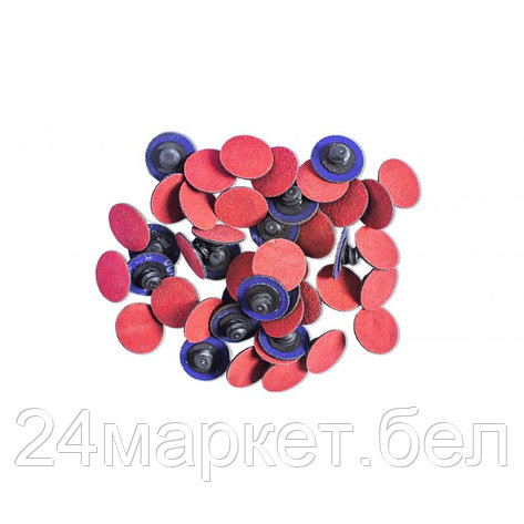 Круг абразивный шлифовальный 50мм (№60,красный)(к-т 50шт) Forsage F-BD260C, фото 2
