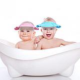 Шапочка - козырёк для мытья головы детская КУПАЕМСЯ БЕЗ СЛЁЗ розовый Bradex DE 0123, фото 2