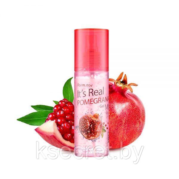 Гель-спрей для лица с экстрактом граната FarmStay It's Real Pomegranate Gel Mist, 120ml - фото 1 - id-p161725525