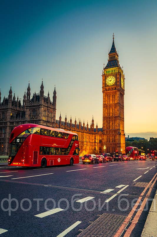 Фотообои В Лондоне на закате - фото 1 - id-p161735388