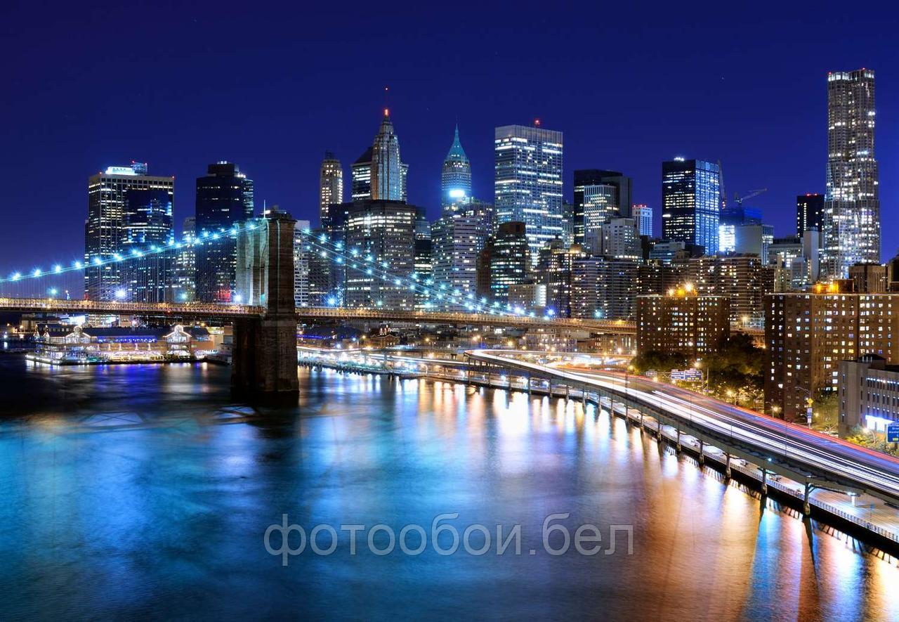 Фотообои Ночные огни Нью-Йорка