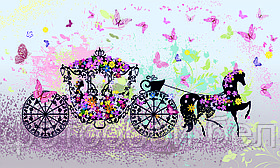 Фотообои Цветочная карета