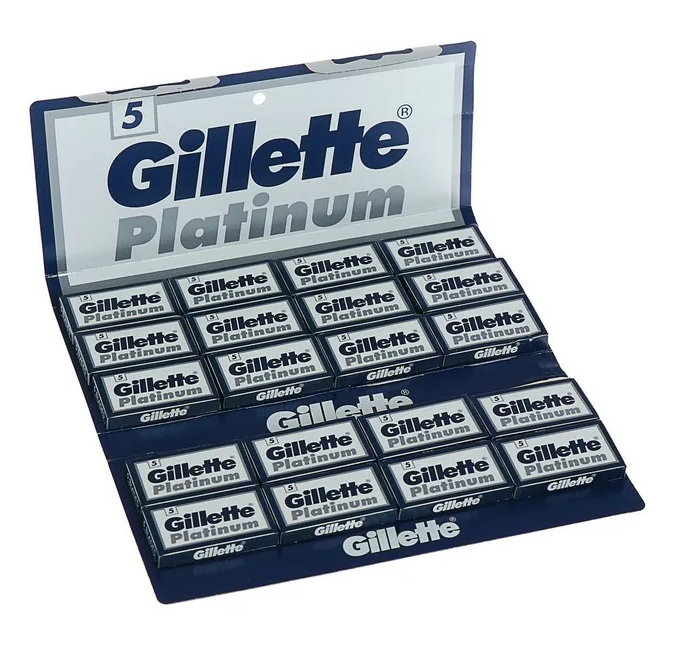 Лезвия для Т-образного станка Gillette Platinum, 100 шт