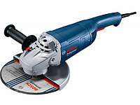 Двуручная углошлифмашина BOSCH GWS 2200 в кор. (2200 Вт, диск 230х, вибро, плавный пуск)