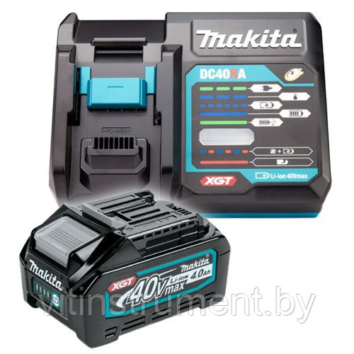 Набор 40V XGT (Аккумулятор 1 x 4.0 Ah +зарядное у-во DC40RA) MAKITA (191J67-0) - фото 1 - id-p161795685