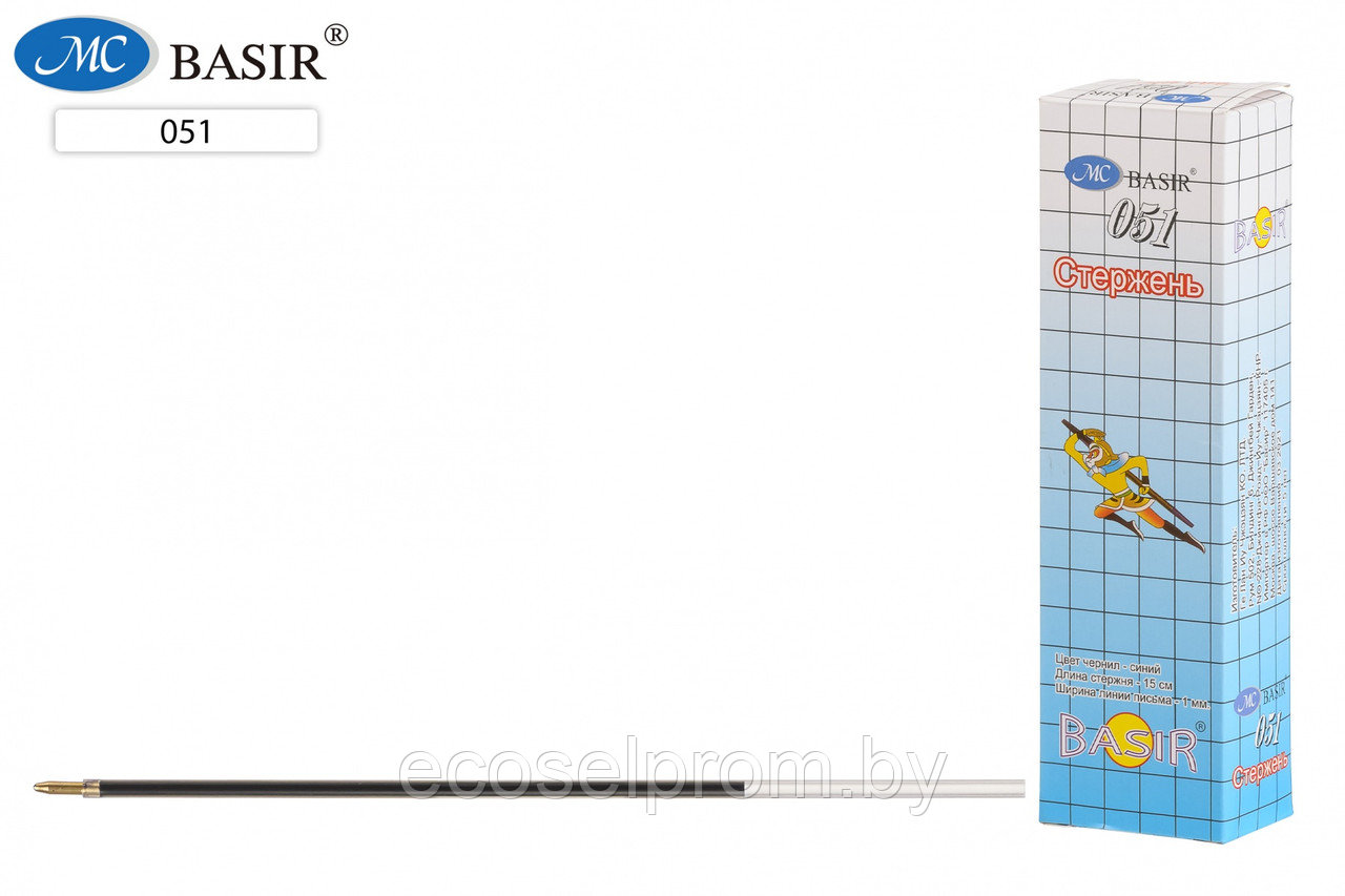 Стержень для шариковой ручки 151-мм синий — МС-051