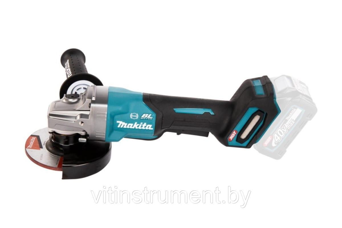 Угловая шлифмашина аккумуляторная GA013GZ (GA 013 GZ) ) MAKITA 40V XGT + аккумулятор 2.5Ач и зарядное усторйст - фото 2 - id-p161801687