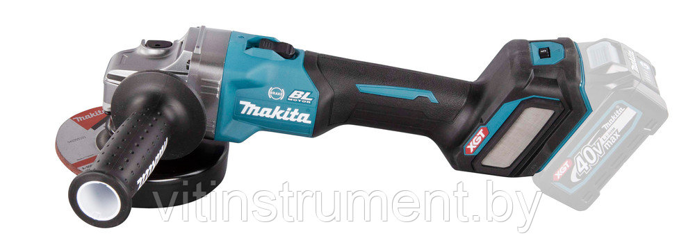 Угловая шлифмашина аккумуляторная GA023GZ MAKITA 40V XGT + ПОДАРОК (аккум.2,5Ач. и зарядное устройство) - фото 2 - id-p161801691