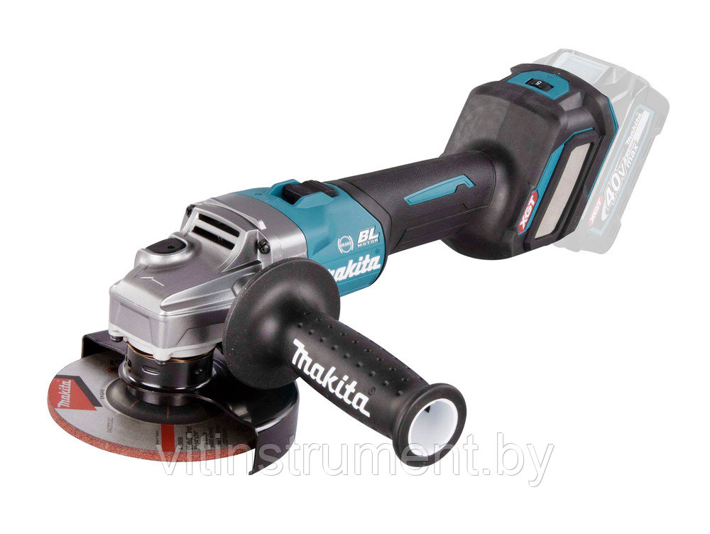 Угловая шлифмашина аккумуляторная GA023GZ MAKITA 40V XGT + ПОДАРОК (аккум.2,5Ач. и зарядное устройство) - фото 5 - id-p161801691