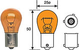 Светодиод BA15-3020-144SMD 1к PY21 ОРАНЖЕВЫЙ, фото 2