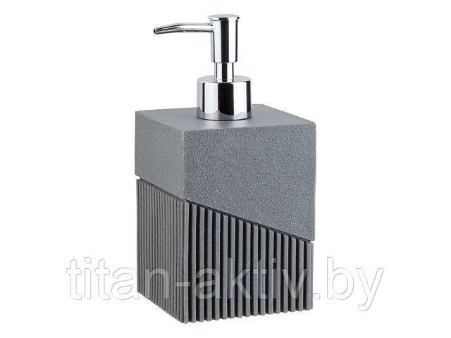Диспенсер (дозатор) для мыла ELEMENT, серый, PERFECTO LINEA (Композитный материал: полирезин под нат - фото 1 - id-p161812918