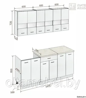 Кухня Корнелия ЭКСТРА 1,8 м - фото 3 - id-p161825106