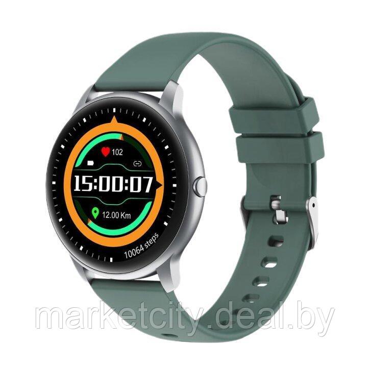 Умные часы Xiaomi Imilab KW66 Black (RU) + 2 ремешка, черный и зеленый - фото 1 - id-p161833880