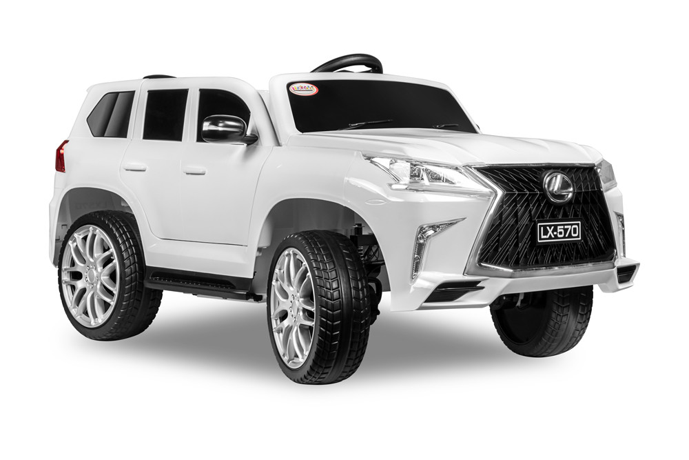 Детский электромобиль Kids Care Lexus LX 570 4х4 (белый) - фото 1 - id-p154445302