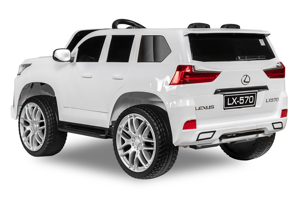 Детский электромобиль Kids Care Lexus LX 570 4х4 (белый) - фото 4 - id-p154445302