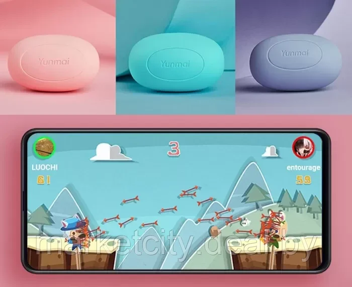 Антистресс шар Xiaomi Yunmai Anti-stress Smart Ball Starts MINI YMWL-M001 розовый - фото 5 - id-p161842762
