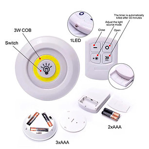 Потолочный светильник LED light with Remote Control (3 светильника + пульт ДУ), фото 2