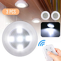 Потолочный светильник LED light with Remote Control (3 светильника + пульт ДУ), фото 2