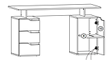 Стол компьютерный ПКС -3 дуб сонома, фото 2