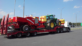 Перевозка трактора John Deere и картофелесеялки Grimme GL430 1