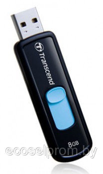 Флэш Диск Transcend 8 Gb JetFlash 500 TS8GJF500 USB 2.0 черный, РБ - фото 1 - id-p16038961