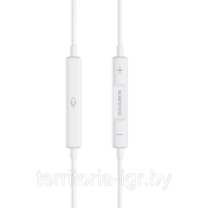 Гарнитура BM30 штекер Lightning EarPods Pro белый Borofone - фото 2 - id-p161895850