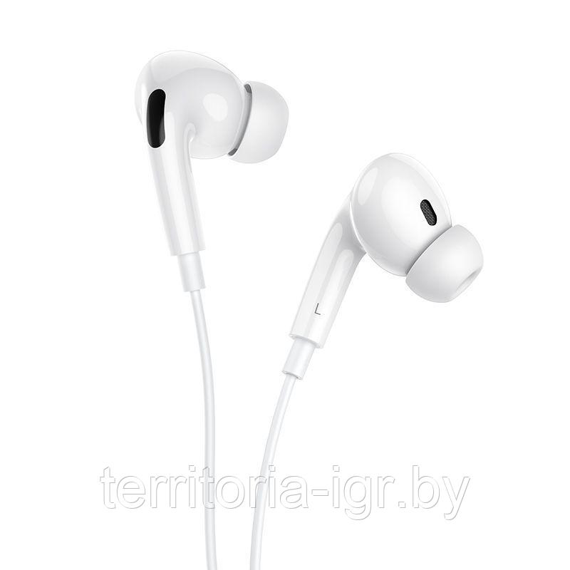 Гарнитура BM30 штекер Lightning EarPods Pro белый Borofone - фото 6 - id-p161895850