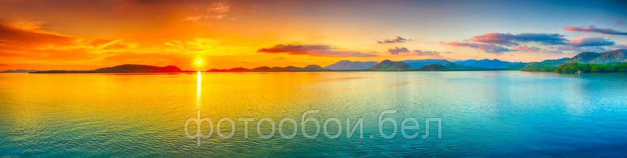 Фотообои Панорама заката над морем - фото 1 - id-p161914781