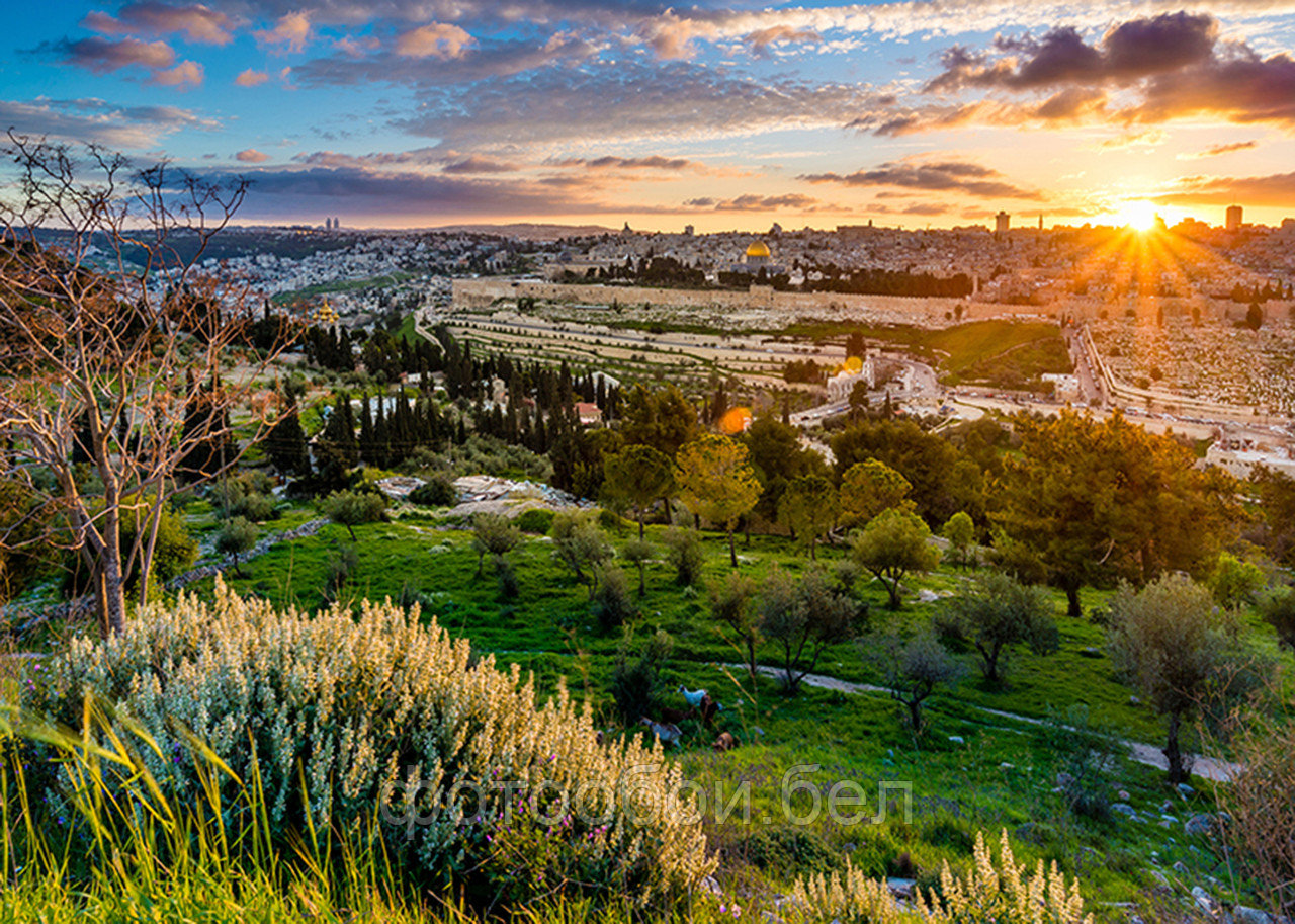 Фотообои Закат над Иерусалимом