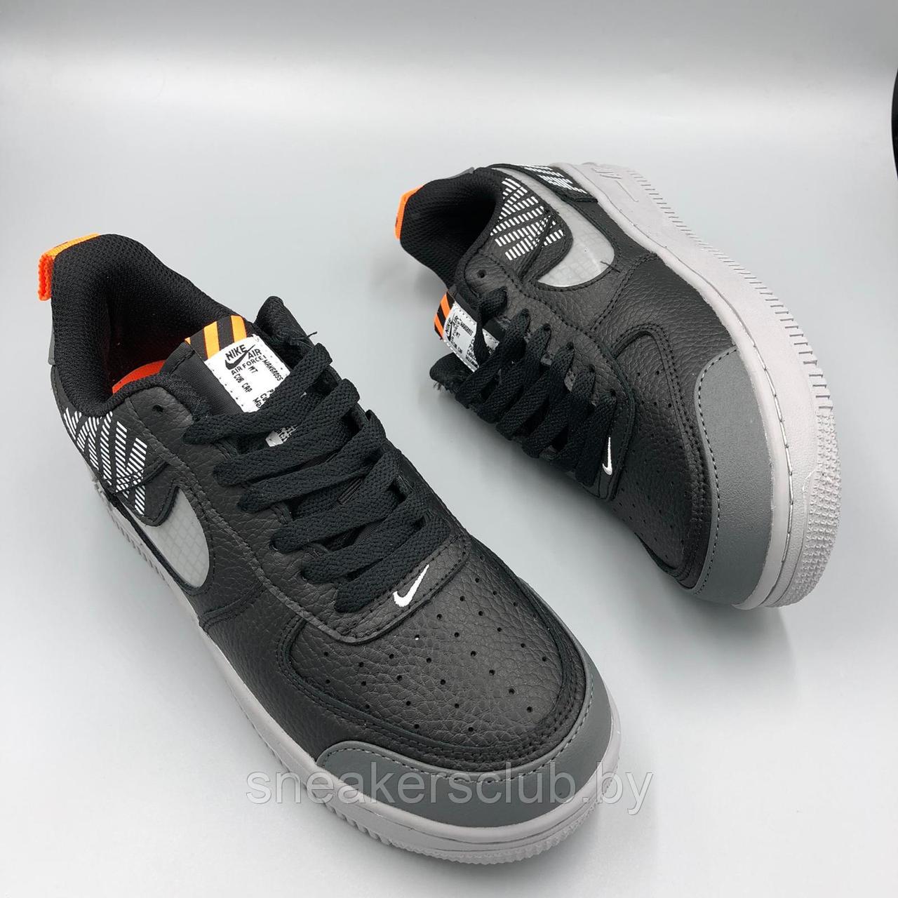 Кроссовки женские черные Nike Force/ подростковые/ повседневные/ демисезонные/ осенние/ весенние