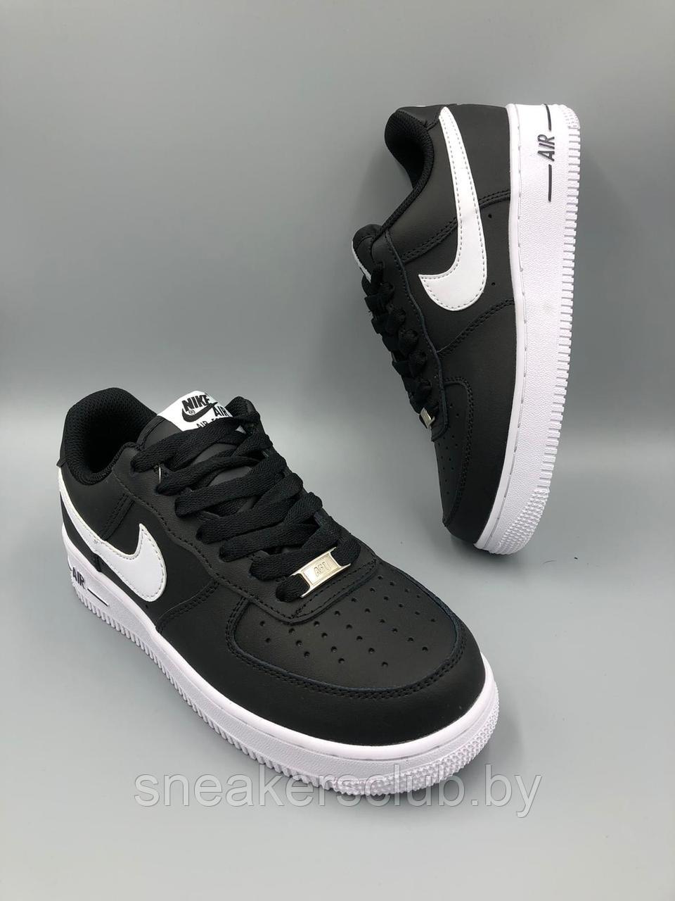 Кроссовки женские черные Nike Force/ демисезонные/ повседневные/ весенние/ осенние/ подростковые