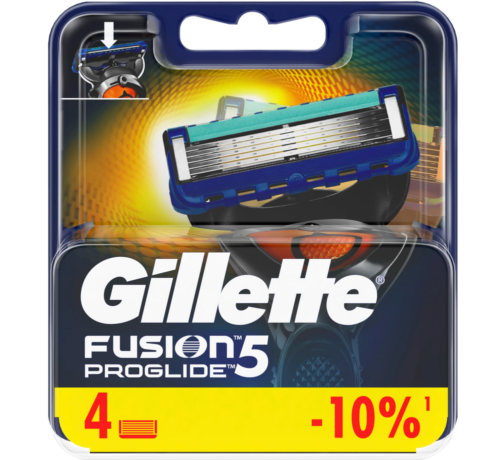 Сменные кассеты Gillette Fusion5 ProGlide ( 4 шт ) - фото 1 - id-p161964972