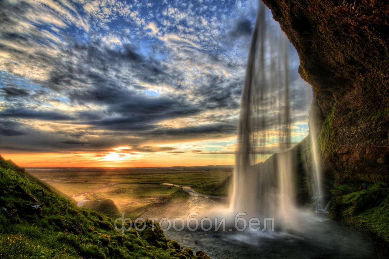 Фотообои Водопад на закате
