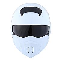 Мотоциклетный шлем 1Storm HKY861 трансформер XL белый