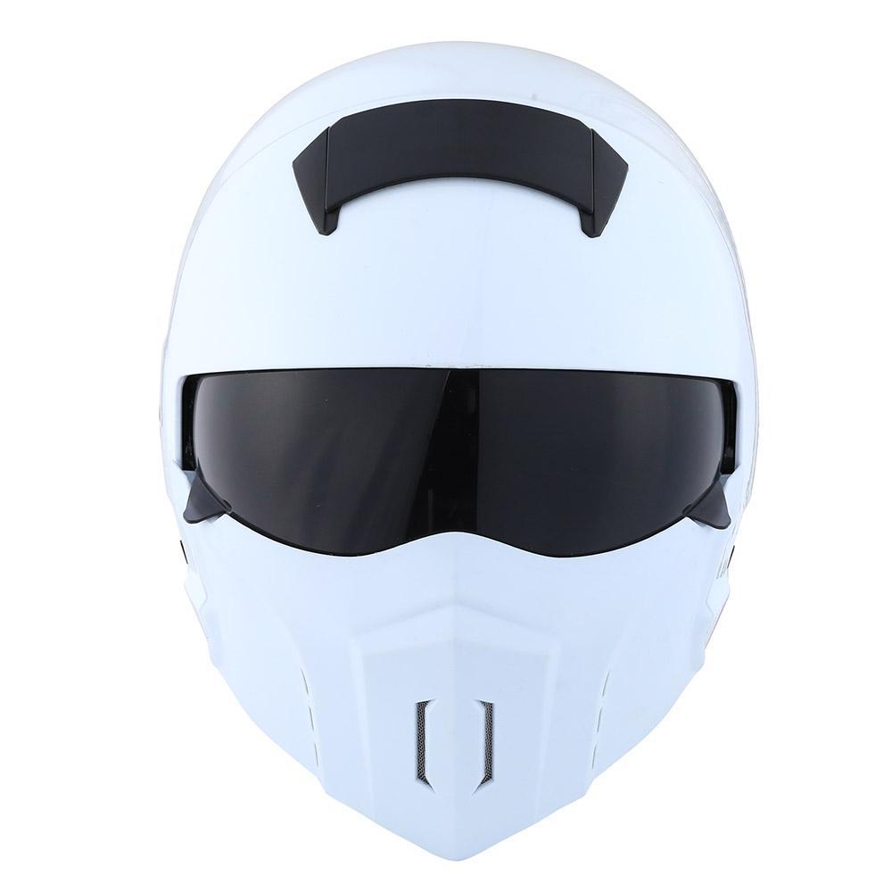 Мотоциклетный шлем 1Storm HKY861 трансформер XL белый - фото 1 - id-p162032407