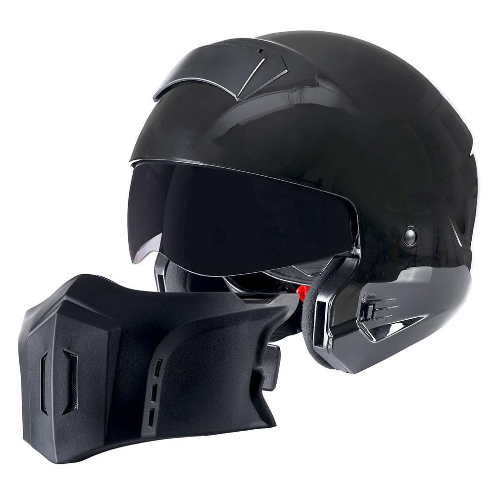 Мотоциклетный шлем 1Storm HKY861 трансформер XL белый - фото 6 - id-p162032407