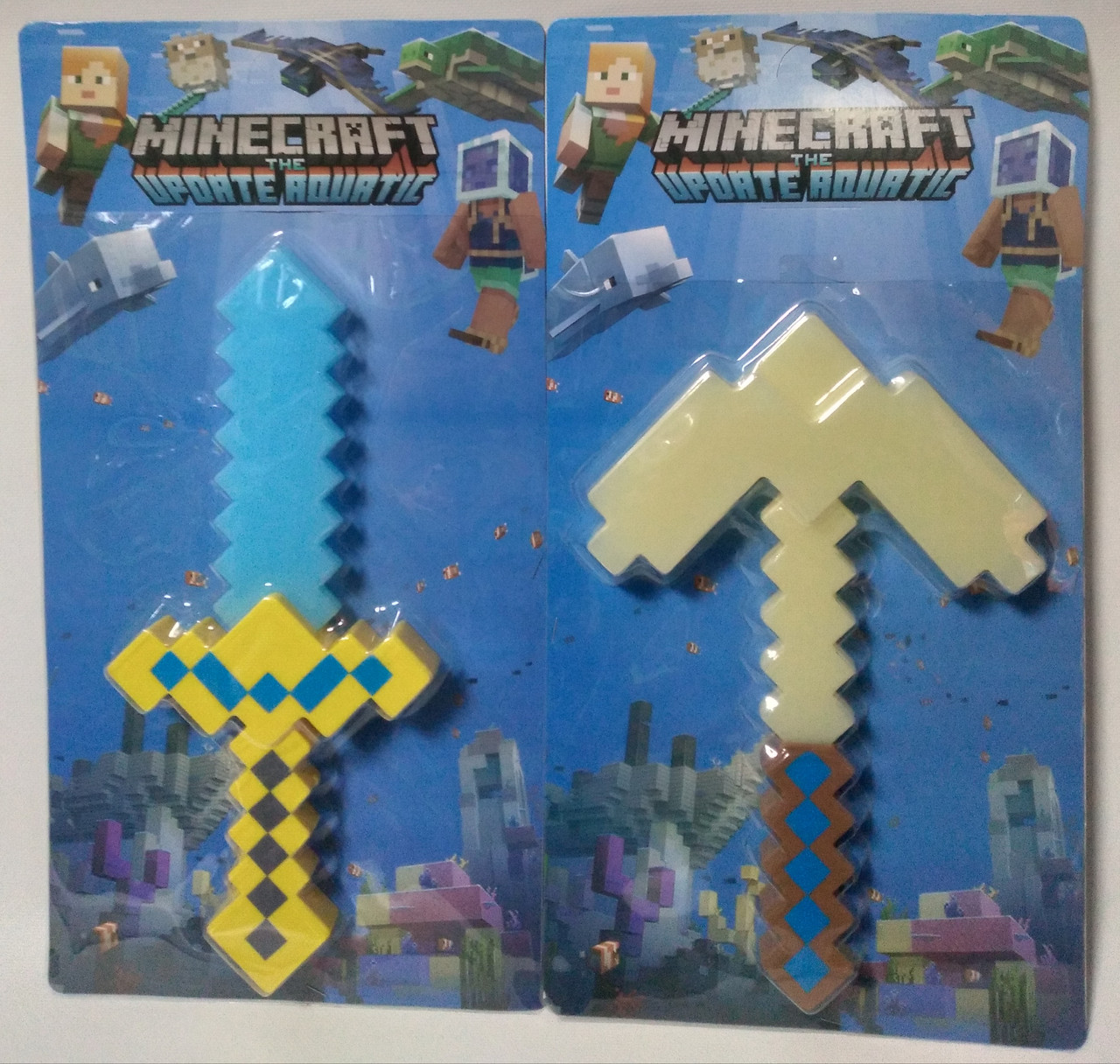 Комплект Меч + Кирка Minecraft (серия 2) - фото 1 - id-p71065787