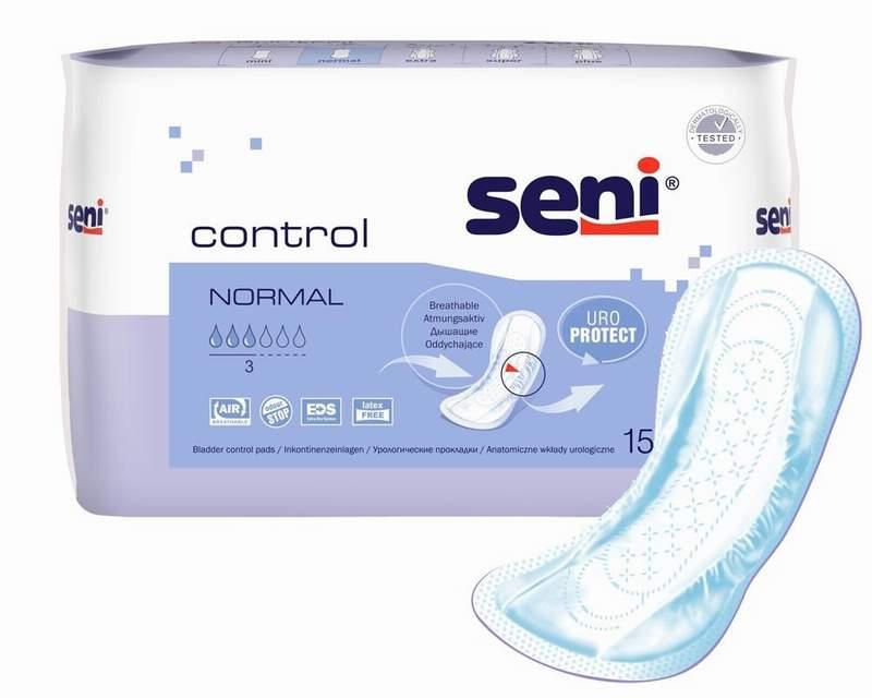 Урологические прокладки для женщин Seni Control Normal, 15 шт. - фото 1 - id-p162052260