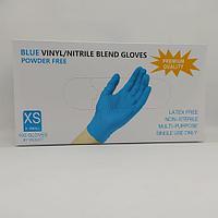 Перчатки нитровиниловые Wally Plastic одноразовые все размеры XS (100 штук, 50 пар) РАБОТАЕМ БЕЗ НДС!