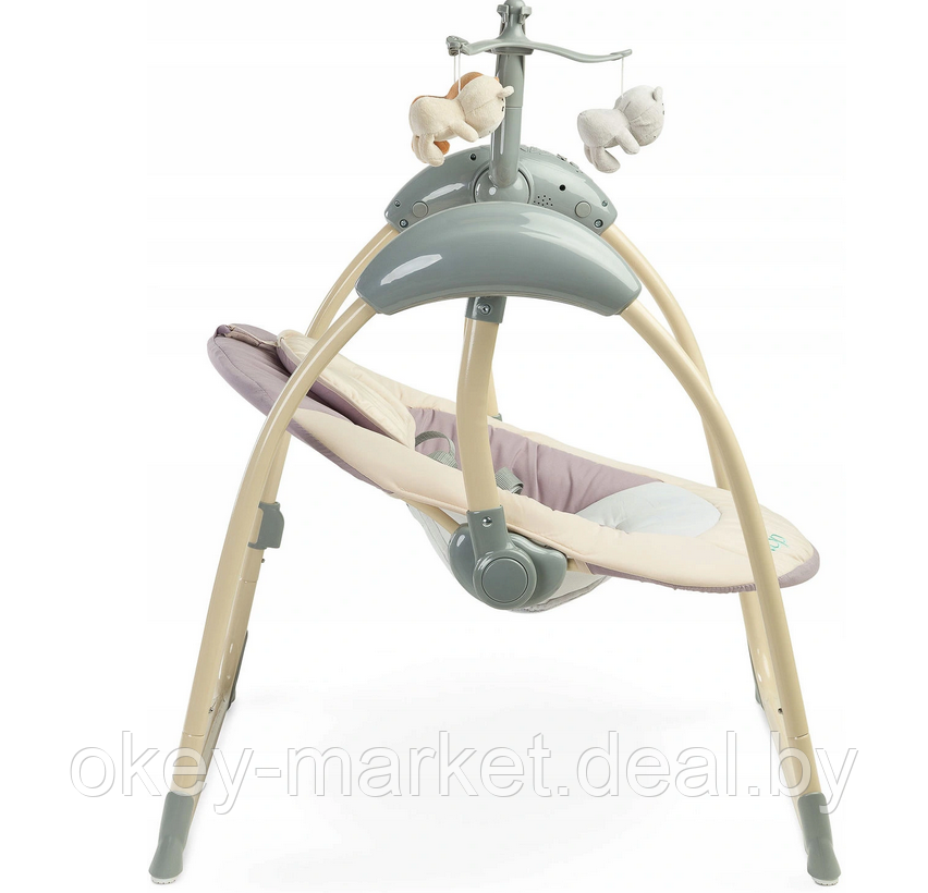 Электрокачели для новорожденных Caretero Loop Beige - фото 3 - id-p162071146