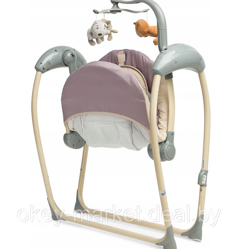 Электрокачели для новорожденных Caretero Loop Beige - фото 8 - id-p162071146