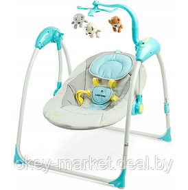 Электрокачели для новорожденных Caretero Loop Blue