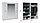 Распашной 4-х дверный шкаф Йорк Империал белый/белый глянец, фото 3