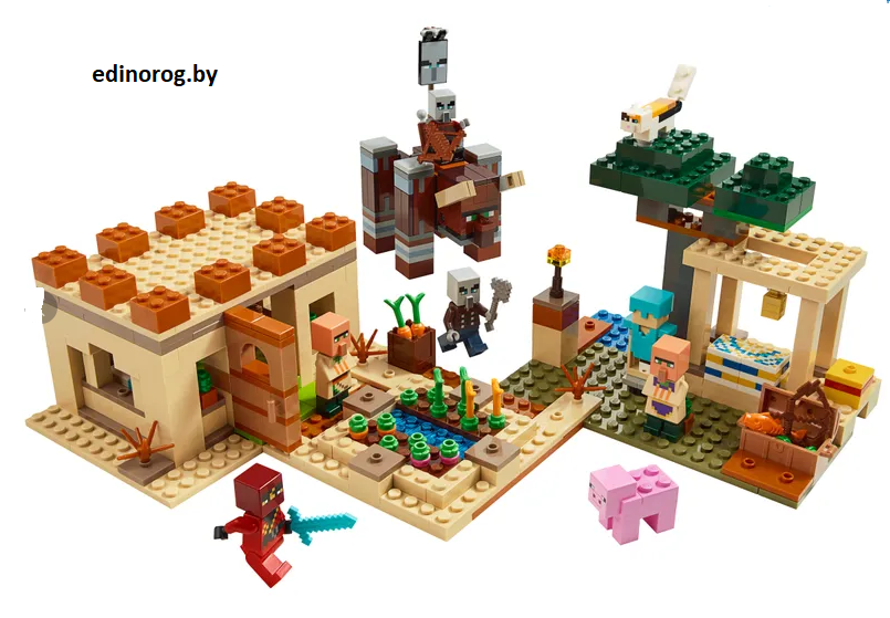 Конструктор Minecraft Майнкрафт Патруль разбойников 580 дет . - фото 1 - id-p133463483