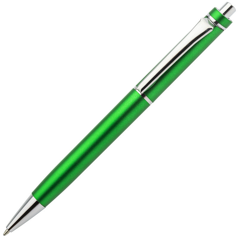 Авторучка шариковая, 1,0 мм, зеленый корпус, хромированные детали, синие чернила, арт. IMWT1311/GN(работаем с