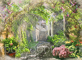 Фотообои Старинный сад