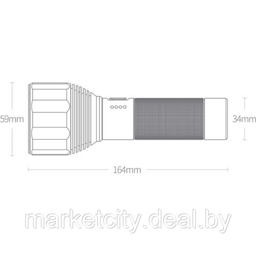 Фонарь Xiaomi Nextool NATO outdoor glare flashlight - фото 2 - id-p162108155
