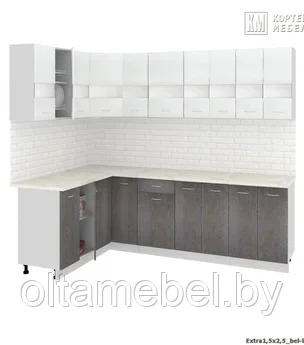 Кухня Корнелия Экстра угловая размер 1,5х2,5 м - фото 4 - id-p162130978